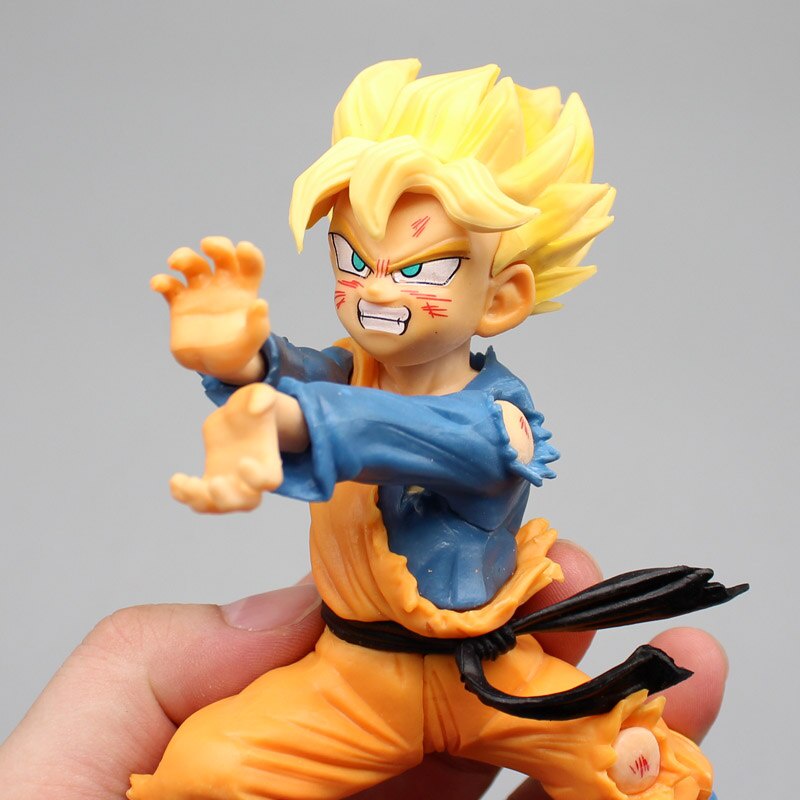 Mô Hình Nhân Vật Gotenks kamihamiha Bằng PVC 13cm Trang Trí Bàn Làm Việc