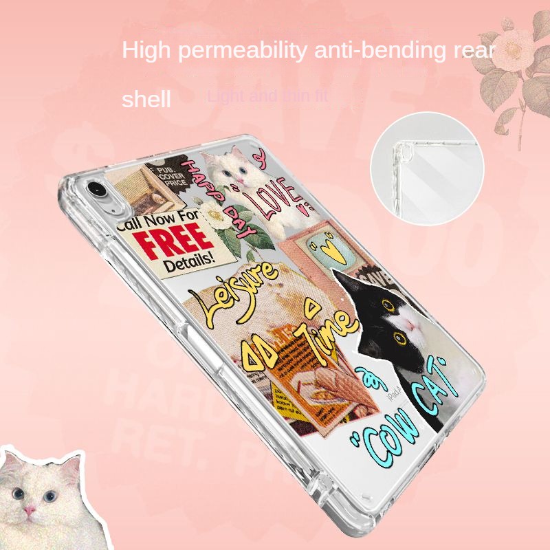 Ốp Máy Tính Bảng Tpu Gập Gọn Cho iPad Air 4 10.9 2021 Pro 11 Gen 10 2022 10.9 gen9 / 8 / 7 Gen 10.2 iPad gen5 / 6 / Air1 / 2 9.7 iPad 6 mini4 5 iPad