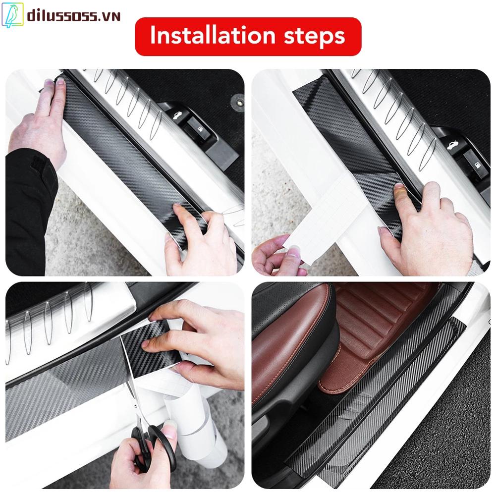 Băng keo chống trầy xước bằng sợi carbon bàn cắt phim chống thấm cho thùng xe