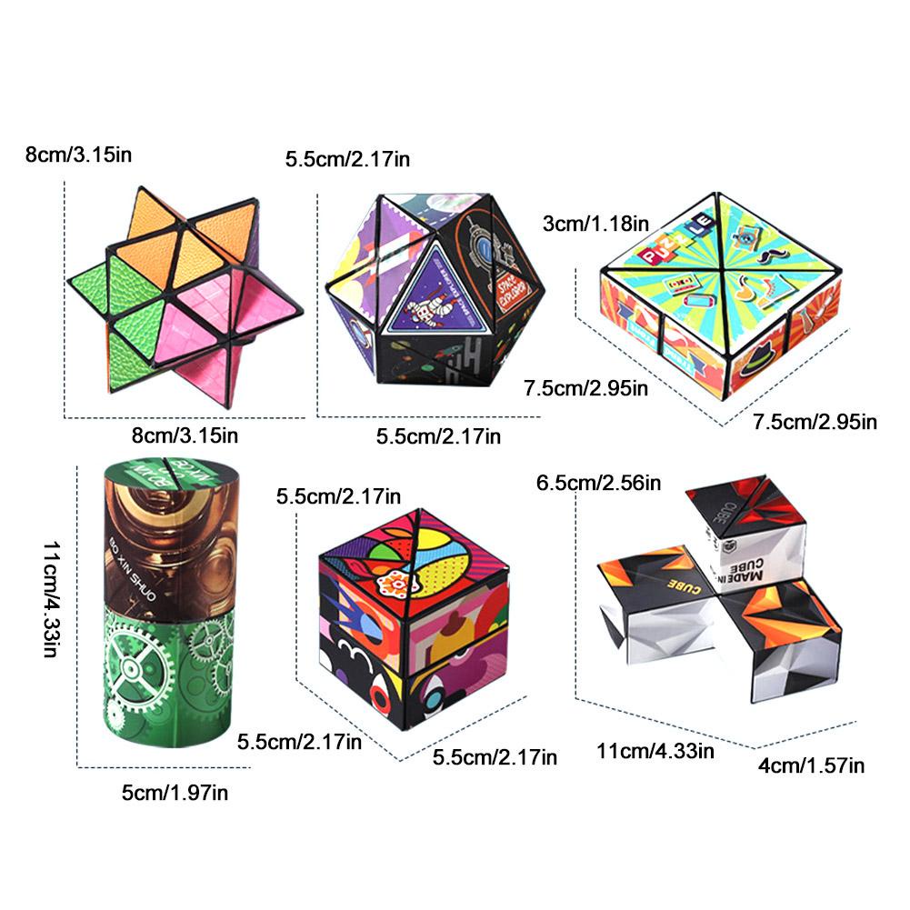 Đồ Chơi Khối Rubik E7L8 Hình Học 3D Giảm Căng Thẳng