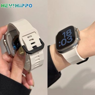 Dây Đeo Bằng silicone Màu Đen Cho Đồng Hồ Thông Minh series 8 / 7 / 6 / 5 / SE / 4 / 3 iwatch 45 / 44 / 42 / 41 / 40 / 38 / 49mm