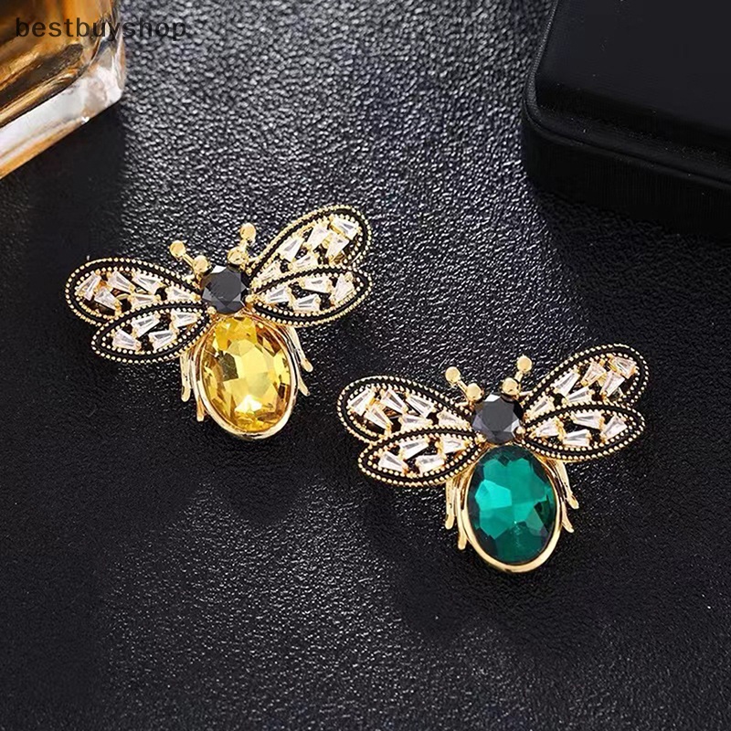 Cửa hàng tốt nhất dễ thương ong nhỏ trâm cài áo cao cấp ghim cài áo cổ điển bộ đồ corsage mũ phụ kiện quần áo ghim khăn lụa khóa côn trùng đồ trang sức mới