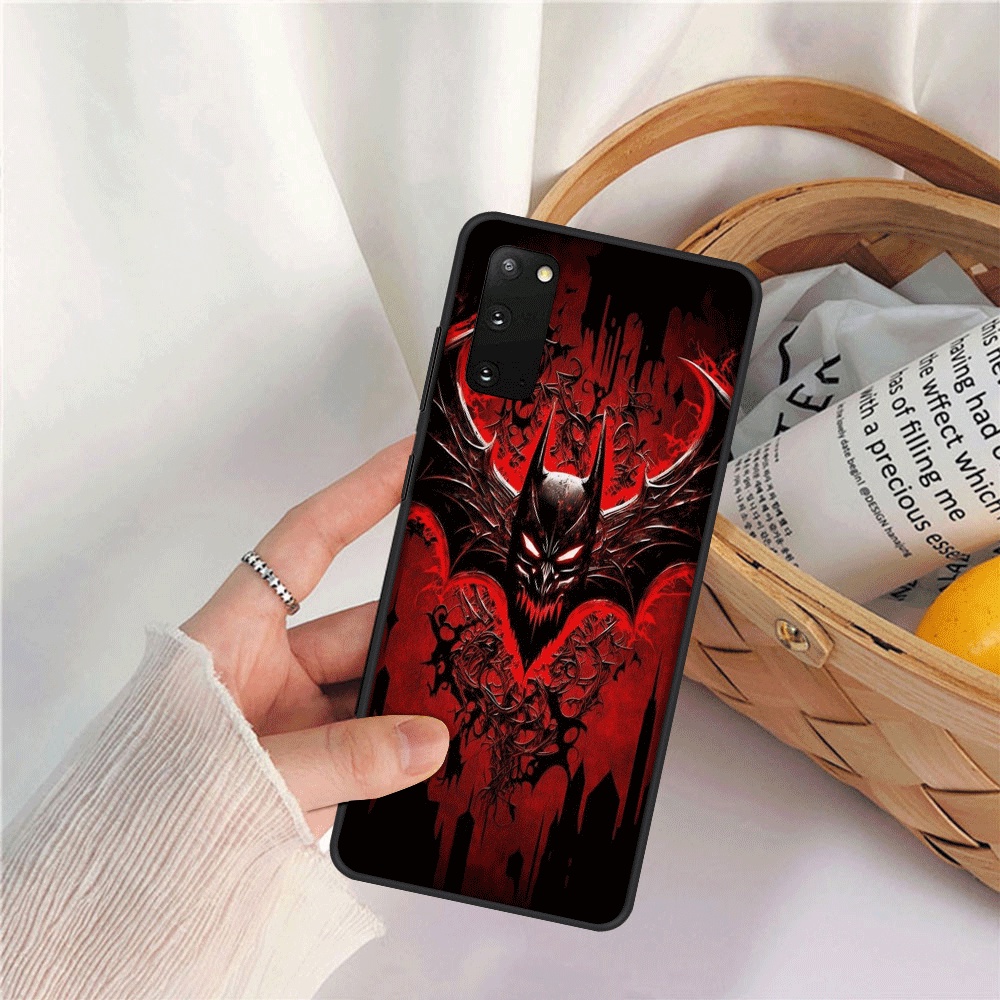 Ốp Điện Thoại Bằng Nhựa Mềm Viền Đen Hình batman Cho samsung note 10 10 plus 10 lite 20 20 ultra