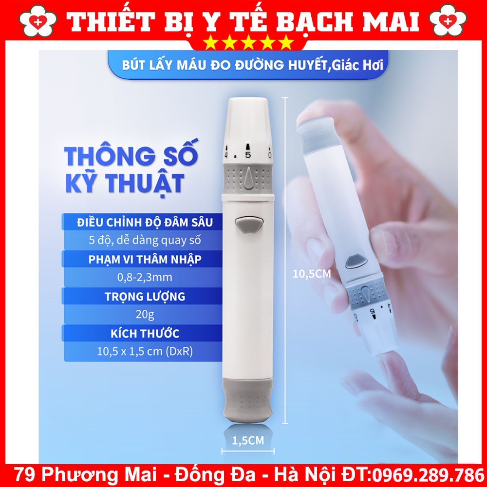 Bút Chích Lấy Máu Cho Máy Thử Đường Huyết Các Loại