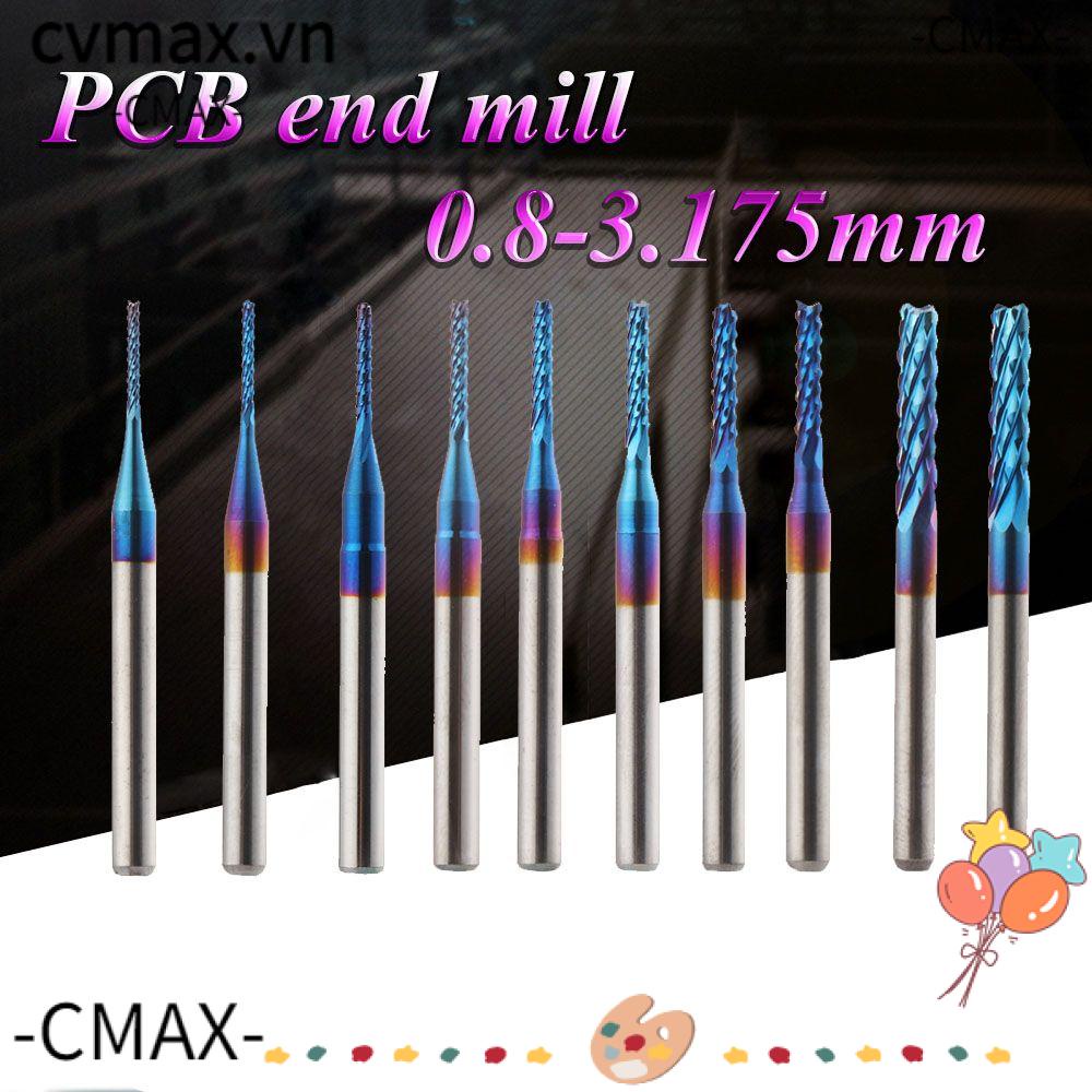 Mũi Phay CNC Cắt Cạnh Chuyên Dụng Cho Máy Phay CNC CMAX 0.8-3.175mm