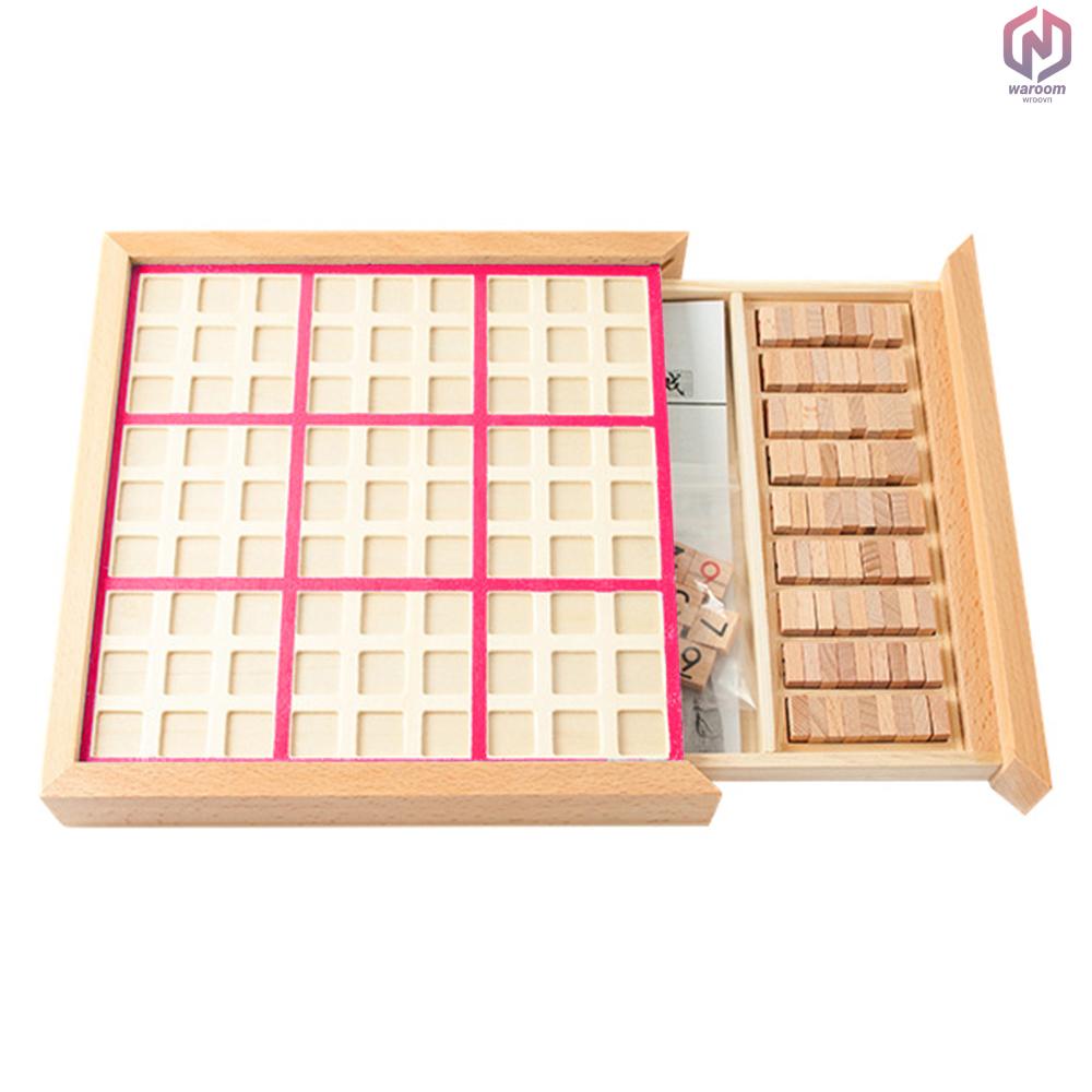 Bộ Trò Chơi Sudoku Bằng Gỗ Có Ngăn Kéo Để Bàn Phát Triển Trí Não # 26