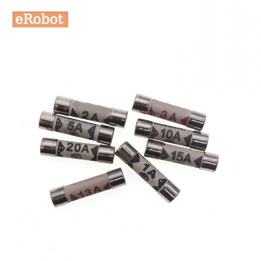 Set 10 Cầu Chì BS1362 6 * 25 6x25mm 3A 5A 10A 13A 15A 240V Chuyên Dụng