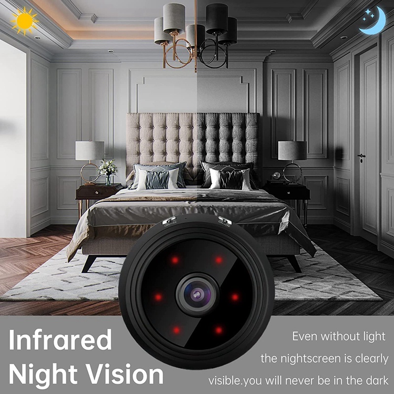 Camera An Ninh mini 1080p Kết Nối wifi Có Tầm Nhìn Ban Đêm