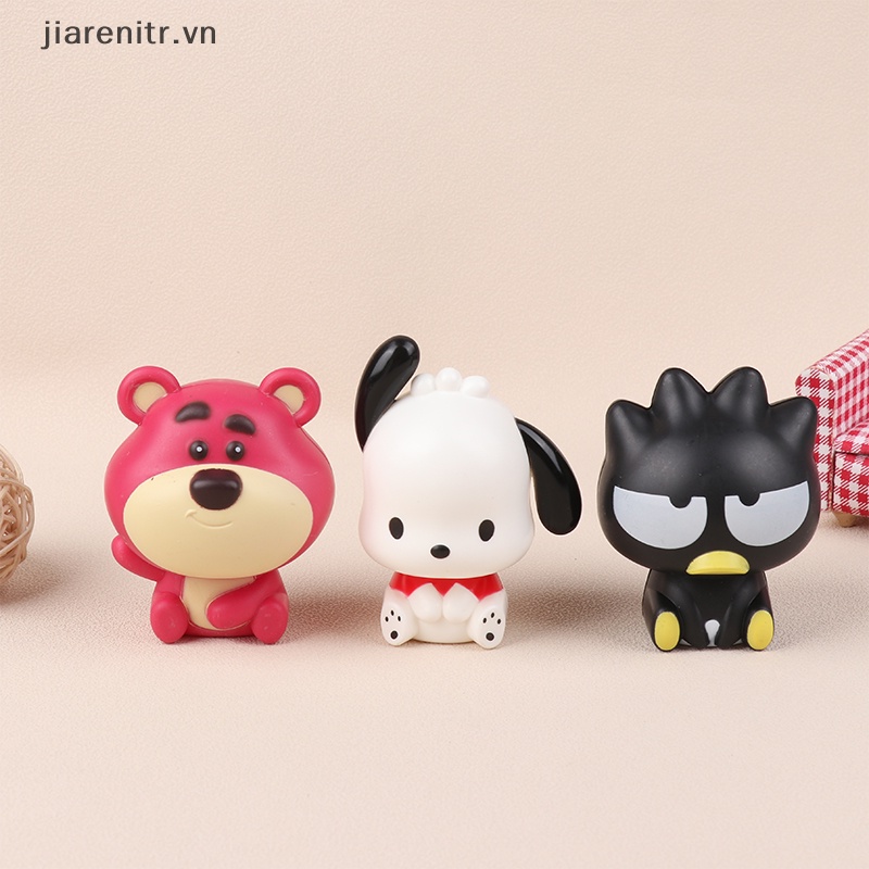 Mô Hình Nhân Vật Cinnamoroll Pachacco Kuromi Hello Kitty Dễ Thương Trang Trí Bánh Kem DIY