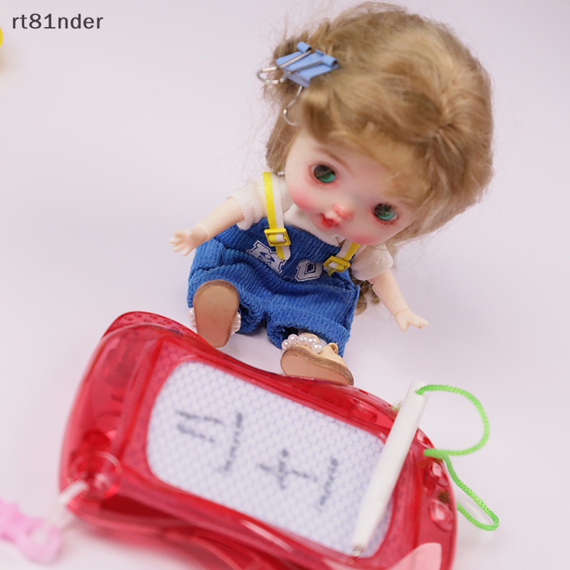 Rt Phụ Kiện Bảng Kẹp Sổ Ghi Chép Mini Có Móc Khóa Nam Châm Trang Trí Nhà Búp Bê