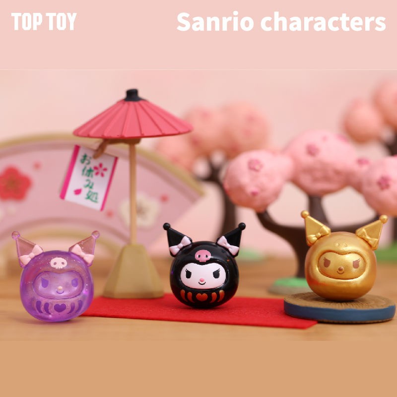 Mô Hình Gia Đình Sanrio MINI Dharma Hoạt Hình Sáng Tạo Trang Trí Bàn Làm Việc