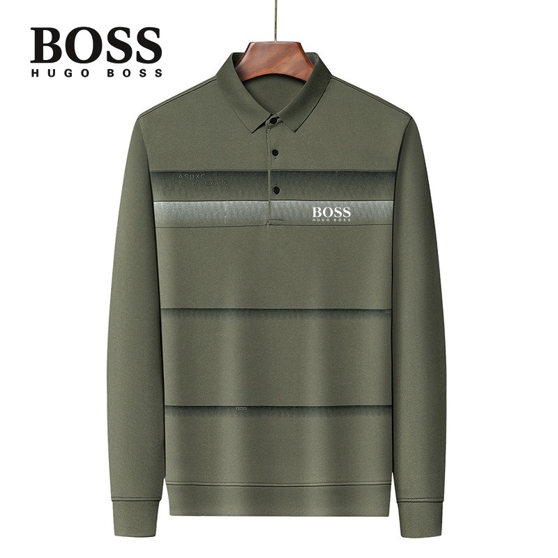 Áo Thun polo boss Tay Dài Thoải Mái Thời Trang Xuân Thu Cho Nam