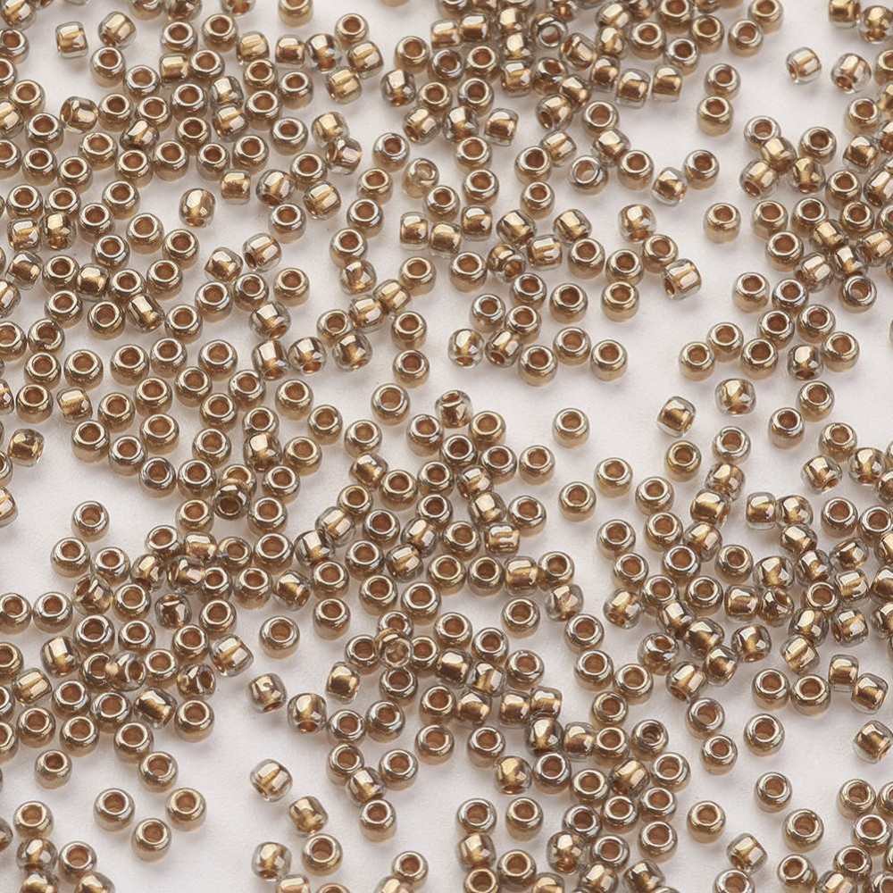 10g hạt giống nhật bản toho tròn 11/0 mạ vàng lót đen / phong lan / xám nhạt / kim cương xanh biển 2x1,5mm lỗ: 0,5mm khoảng 900 chiếc / 10g