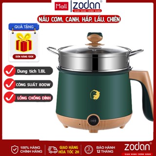 [CÓ VIDEO][BH 1NĂM] Nồi Lẩu Điện Mini, Nấu Mì 2 Tầng Kèm Giá Hấp Đa Năng  Nướng, Luộc Chống Dính