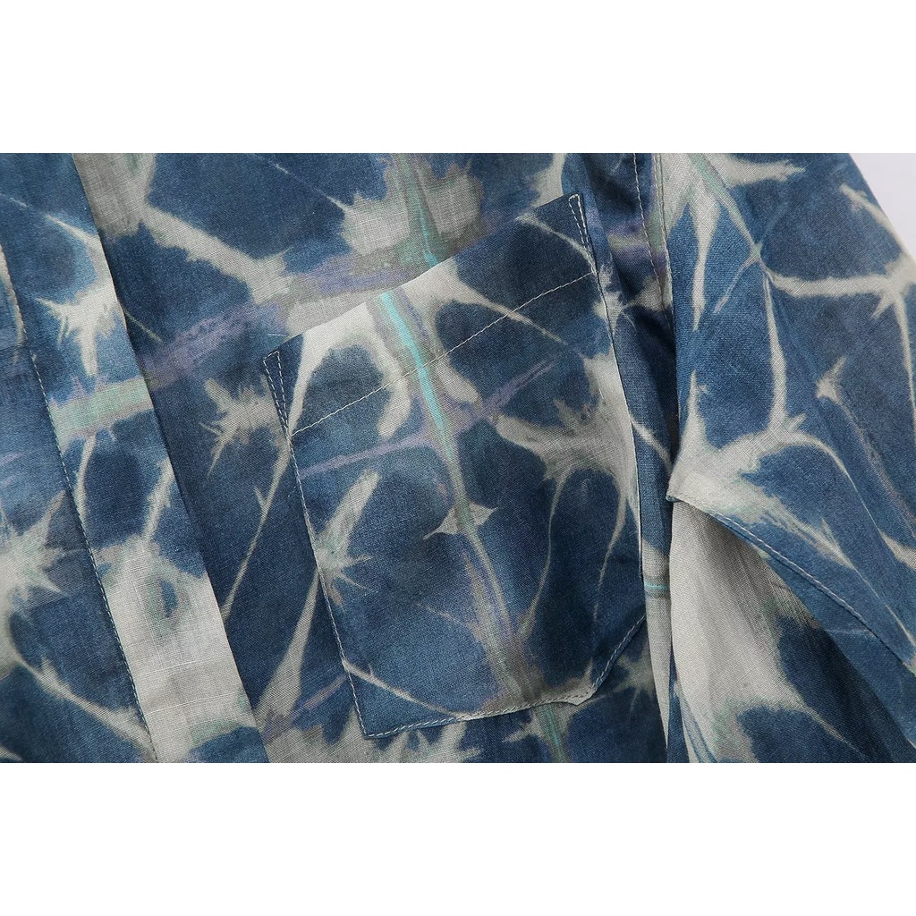 Uibey ve áo cổ áo in áo dài tay 3724