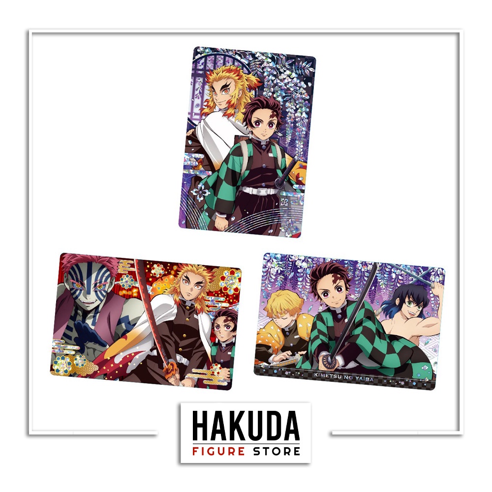 Bánh Xốp Gacha Thẻ Bài Kimetsu no Yaiba Wafer 4 - Chính hãng Bandai Nhật Bản