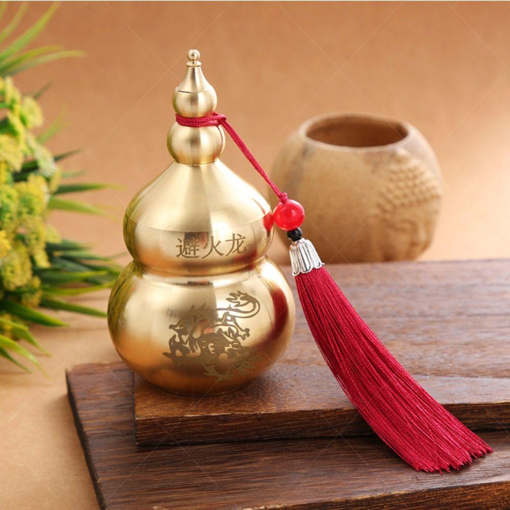 Avalentine Nắp Đậy Đầu Mở Tránh Cháy Bằng Đồng Thau Hình Quả Bầu Phong Cách Trung Hoa