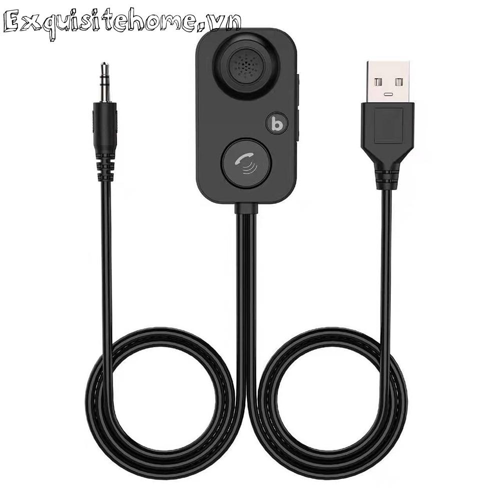 Xe hơi bộ thu 5.0 tương thích bluetooth-bộ phát bt tự động usb 3.5mm aux