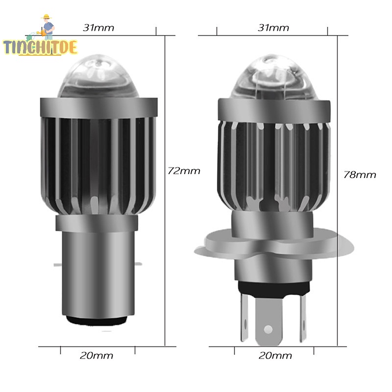 H4 led h6 ba20d led bóng đèn pha xe máy csp trắng vàng hi lo đèn