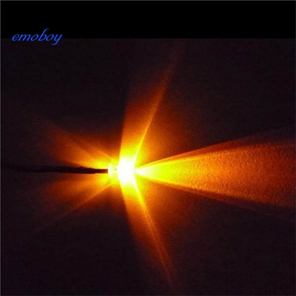 Emoboy 10 cái 20 cm 3mm / 5mm đèn led cáp bóng đèn điốt phát ra dc có dây pre-wired