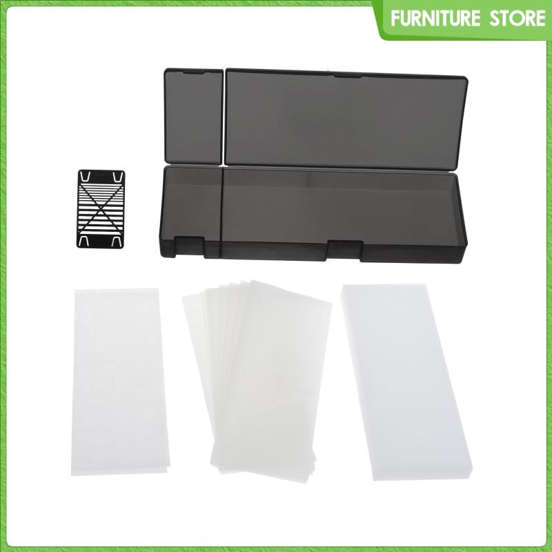 Pallet bảng màu ướt có nắp đậy kín và giấy bảng màu acrylic 10, màu mô hình bảng màu bột màu khay ướt sơn mô hình cho bức tranh thu nhỏ