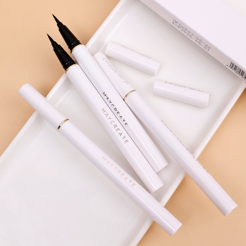 Women quick drying sweat-proof liquid eyeliner pencil / long lasting smooth natural eye liner trang điểm làm đẹp