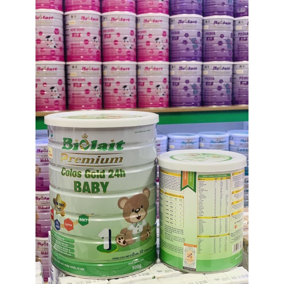 Sữa Non Biolait Colos Gold 24H BABY Số 1 Giúp Tăng Cân, Tăng Sức Đề Kháng, Phát Triển Não Bộ Và Thị Giác