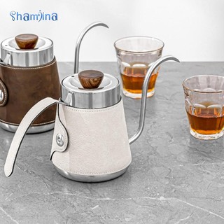 Shamjina pour over coffee kettle ấm pha cà phê cổ ngỗng 600ml ấm nhỏ giọt hẹp ấm pha cà phê ấm pha trà cho khách sạn dã ngoại ngoài trời cắm trại trong nhà