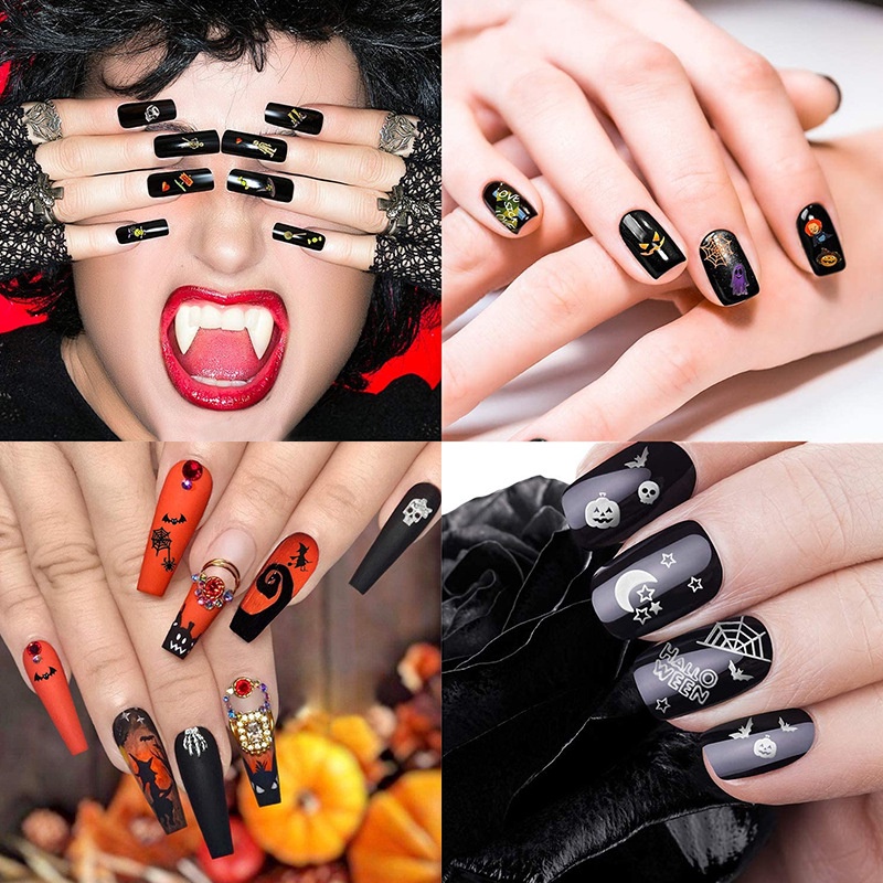 Halloween cartoon ghost series girls 'hình dán móng tay và trang trí nghệ thuật móng tay