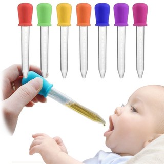 1 / 5ps 5ml silicone pipette dropper với quy mô thiết bị cho ăn thuốc trẻ em máy cấp nước trái cây chất lỏng nhỏ giọt nhỏ giọt đồ dùng phòng thí nghiệm dụng cụ làm bánh tự làm dụng cụ nhỏ giọt đa chức năng