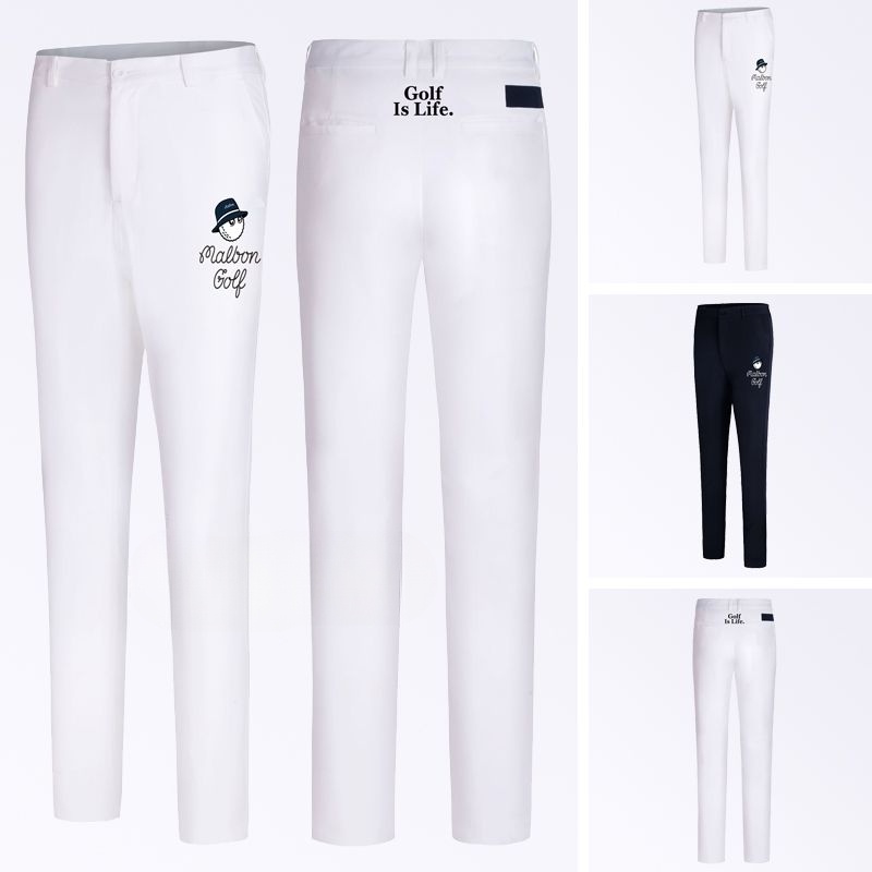 Malbon golf men's pants summer lightweight quick-dry dry quần thoáng khí anti-wrinkle skinny plain quần âu thể thao ngoài trời golf ball quần nam xwb4