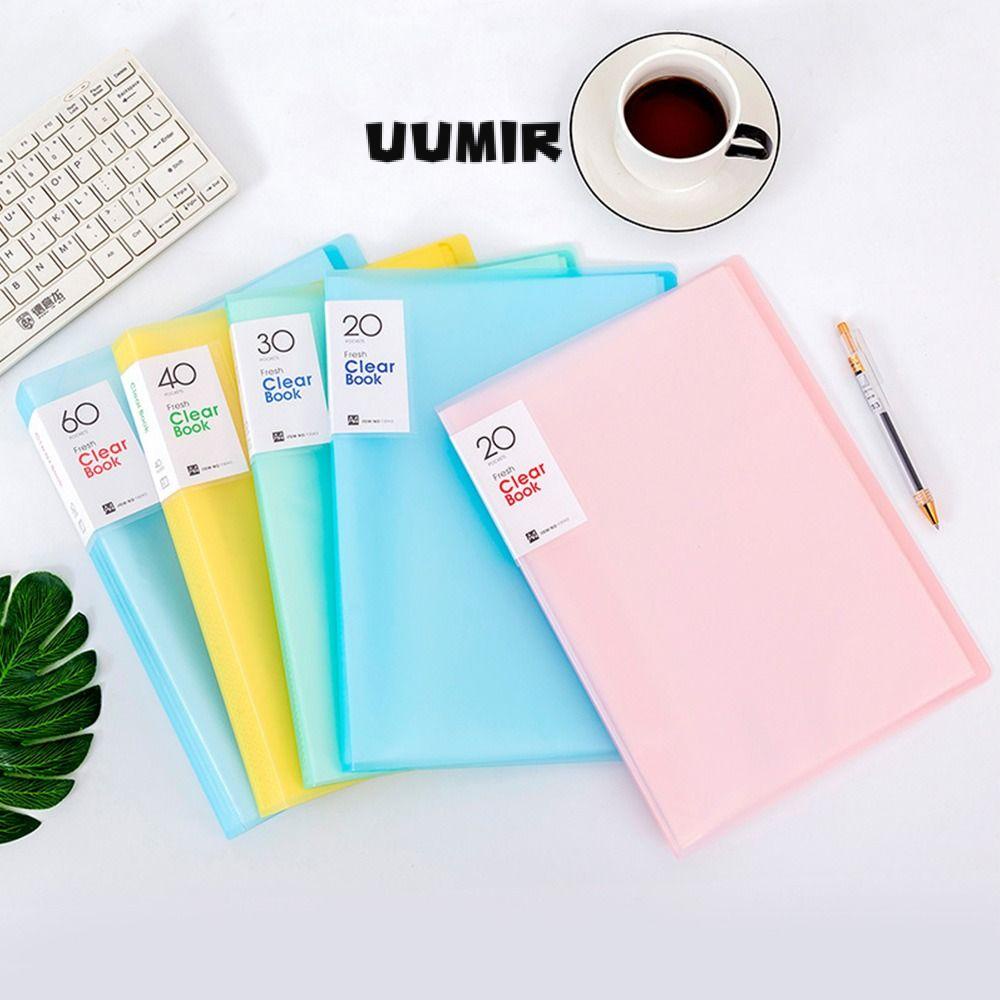 UUMIR Giấy kiểm tra sách hiển thị a4 bảng ghi nhớ màu rắn bảng kẹp