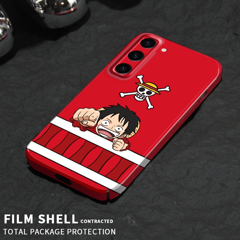 Vỏ điện thoại film hàn quốc cho samsung galaxy s23 plus ultra s22 s21 s20 fe note9 note 10 plus pro one piece vỏ luffy và zoro hard pc bao gồm cả vỏ sau