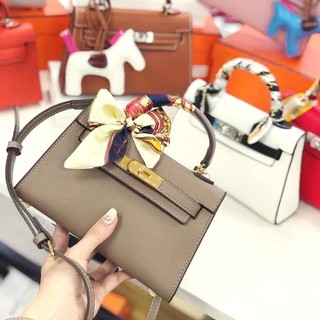Túi hm size 19 Mã M10 túi xách nữ mini kèm khăn đeo chéo cực xinh