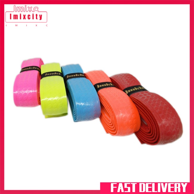 Imixcity tennis racket badminton grip tape overgrips anti-slip multicolor handle grip protection tape for fishing rod