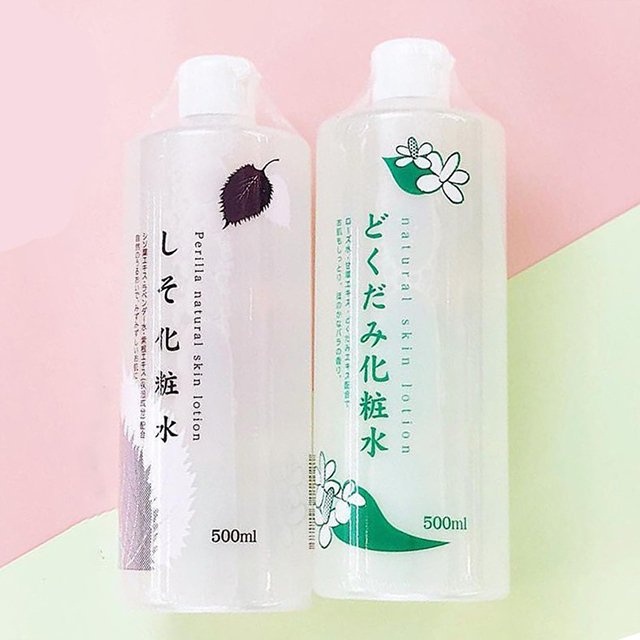 Nước hoa hồng diếp cá/ Tía tô Dokudami Natural Skin Lotion 500ml - Hatomugi