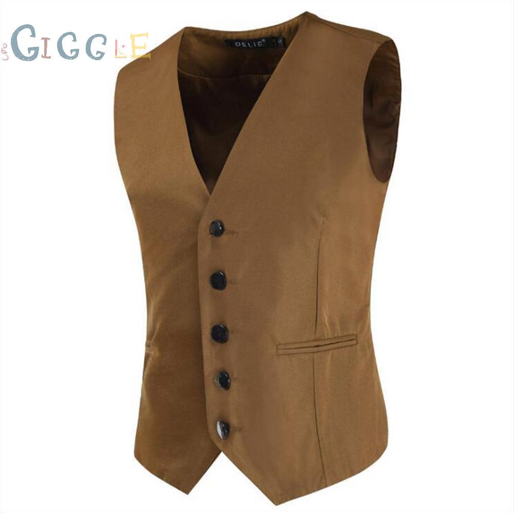 Slim Fit Vest Outwear Sleeveless Coat Slim Fit Tops Uxedo Waistcoat Vest Wedding