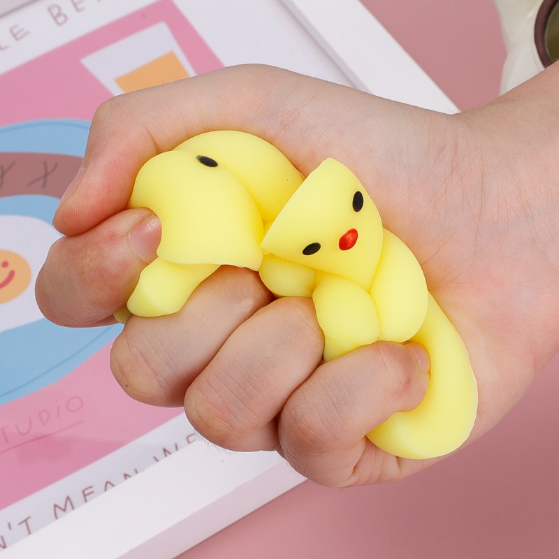 Đồ Chơi Mềm Dẻo Giảm Căng Thẳng Hình Chú Gà Con / Động Vật Dễ Thương Làm Quà Sinh Nhật Cho Bé / Người Lớn