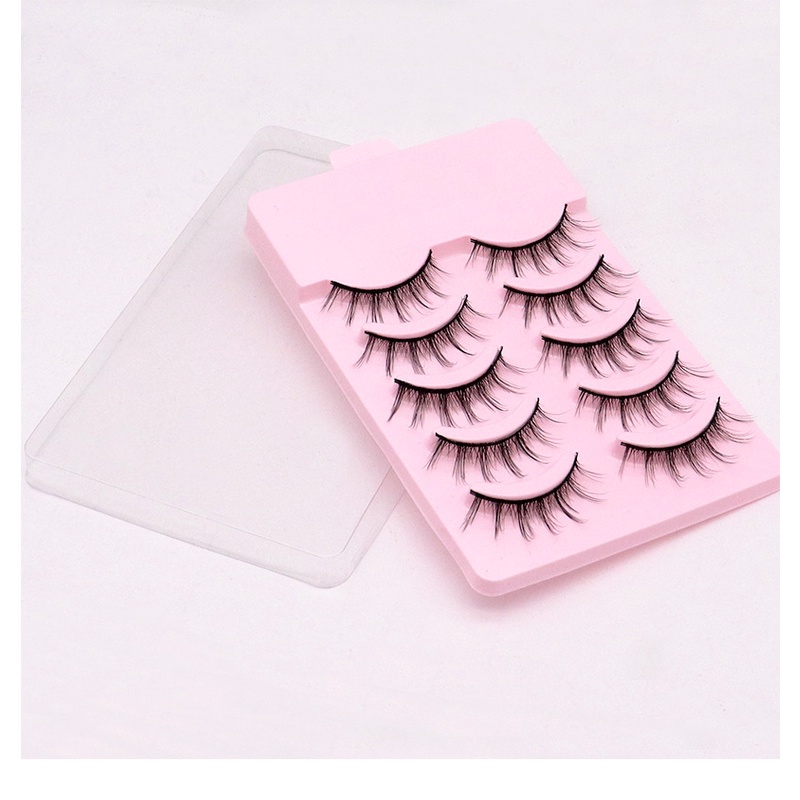 Lông Mi Giả 5 Cặp Phong Cách Công Chúa 3D Tự Nhiên Siêu
