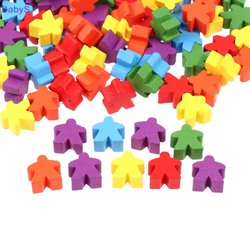 Babys 100 meeples 16mm extra board game bits pawns chess pieces bulk replacement vn