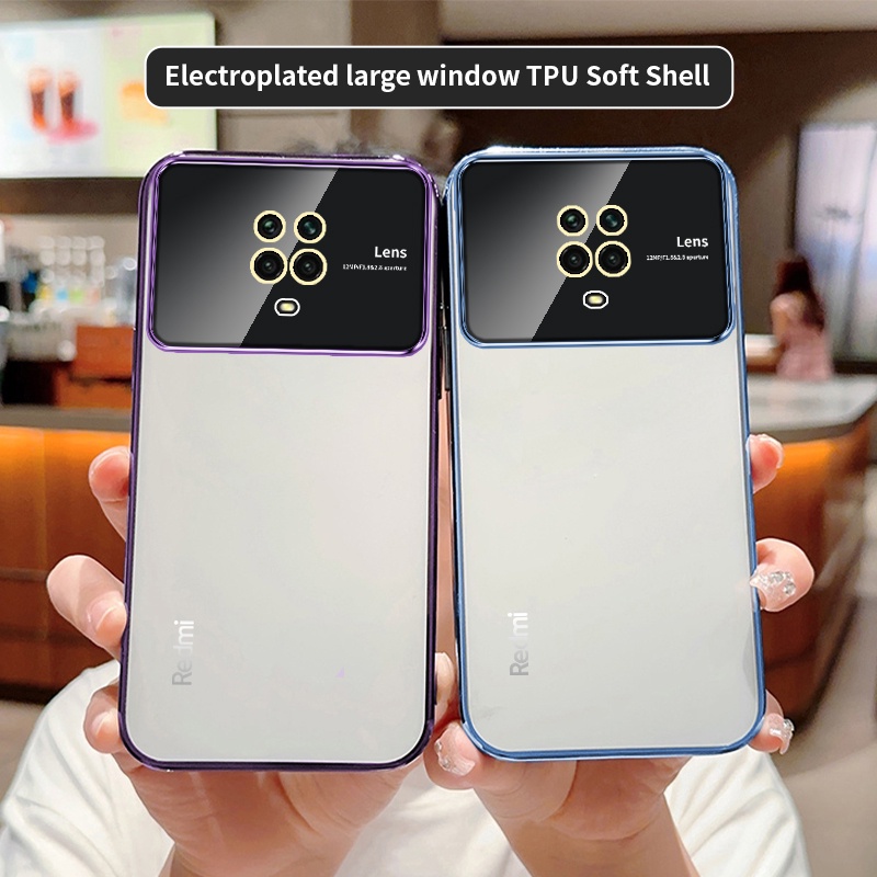 Vỏ cho xiaomi redmi note 9 pro max 9s lens film bảo vệ toàn diện hd vỏ điện thoại mềm trong suốt