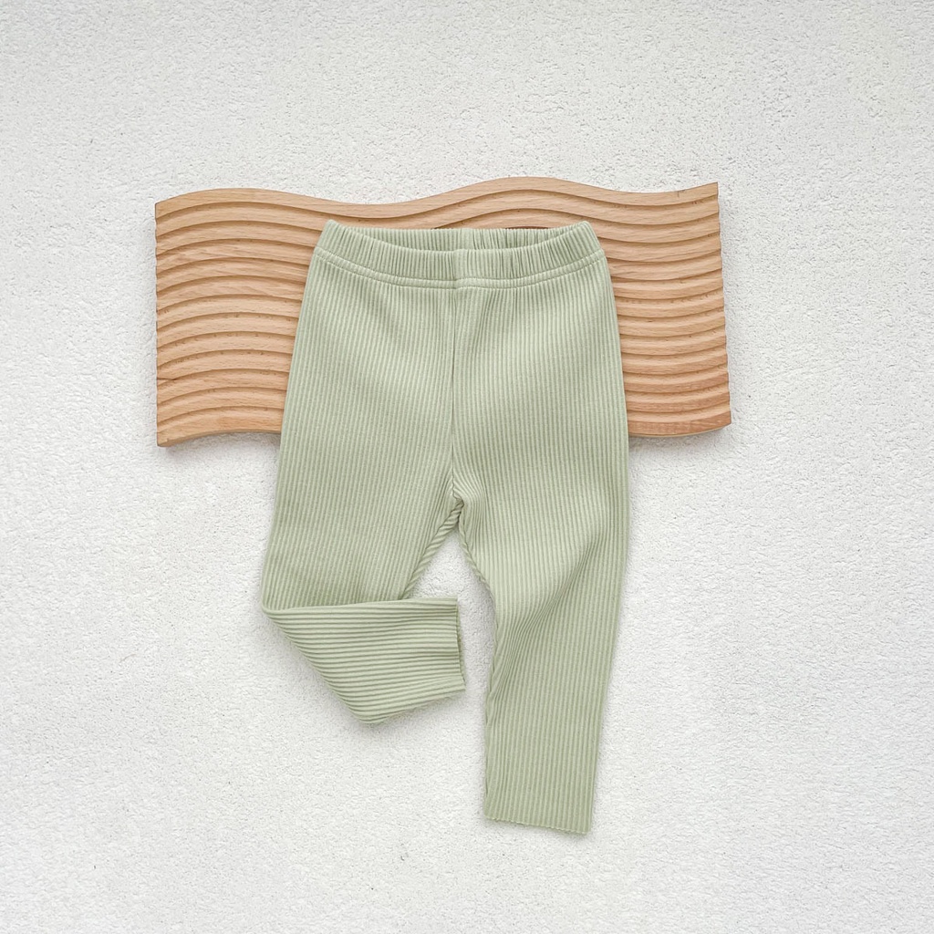 Quần Legging cotton Màu Trơn Dễ Thương Cho Bé 0-2 Tuổi