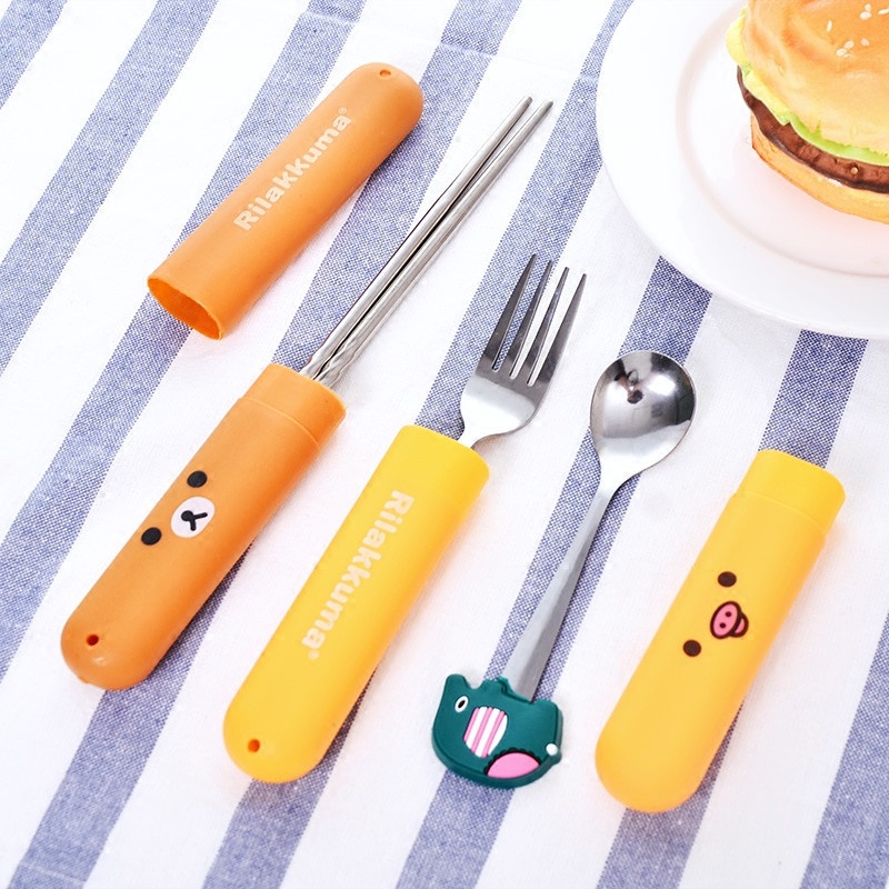 Hộp Đựng Bàn Chải Đánh Răng Du Lịch, Gấu Rilakkuma Đáng yêu-MCKES