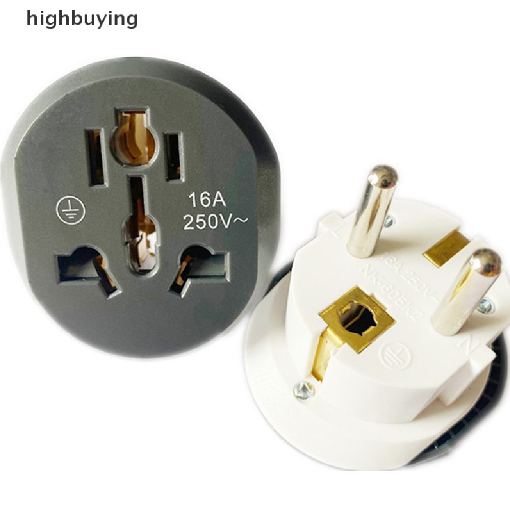 1 Phích Cắm Chuyển Đổi 16A USto EU AU US UK CN Sang EU