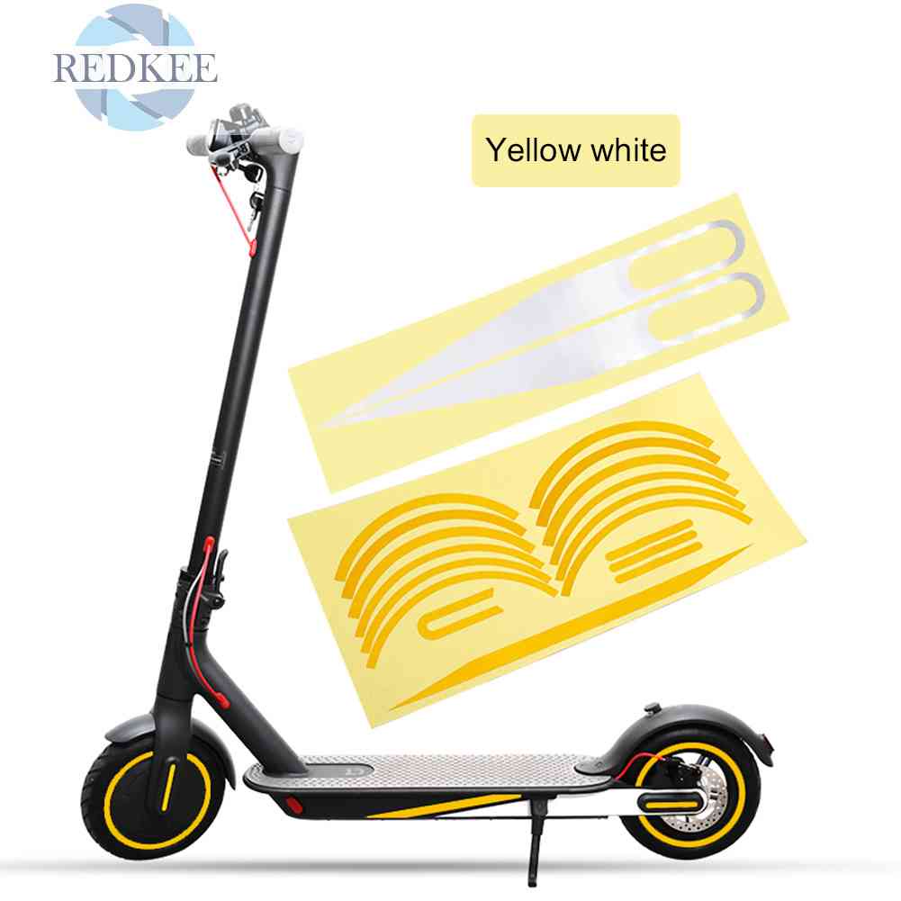 Miếng Dán Phản Quang Bảo Vệ Trục Bánh Xe Scooter Điện M365 Pro 1s