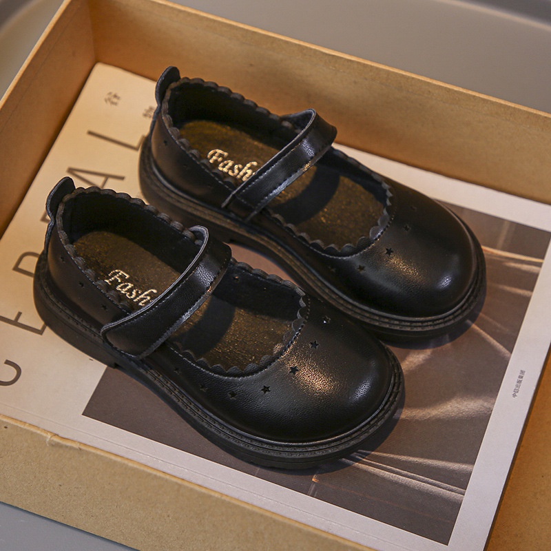 Giày Da Công Chúa Thời Trang Xuân Hè 2023 Cho Bé Gái