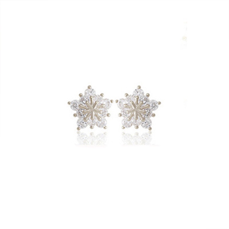 Bông Tai Mạ Bạc 925 Thiết Kế Đơn Giản Thời Trang