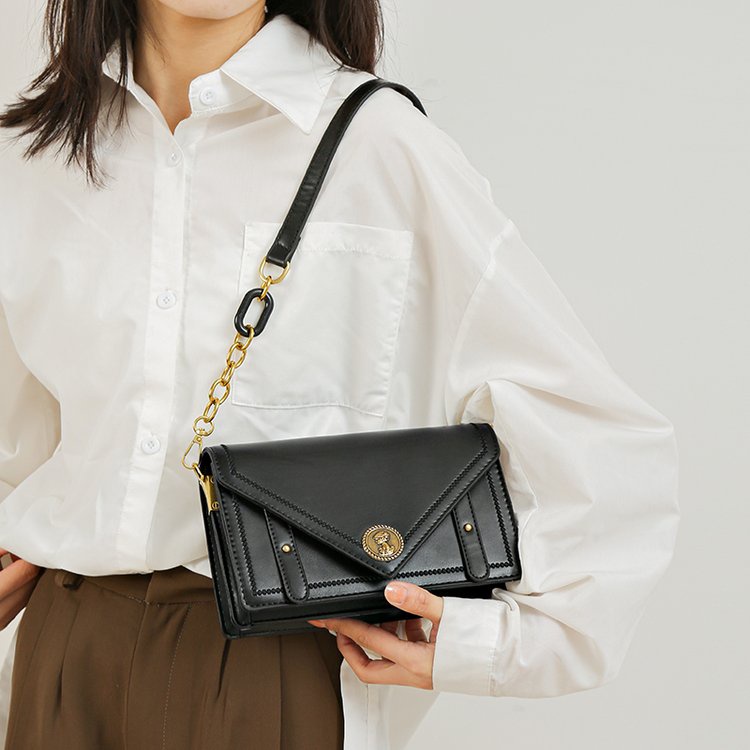 Túi Đeo Chéo Hình Vuông Nhỏ Có Khóa Thời Trang Cho Nữ