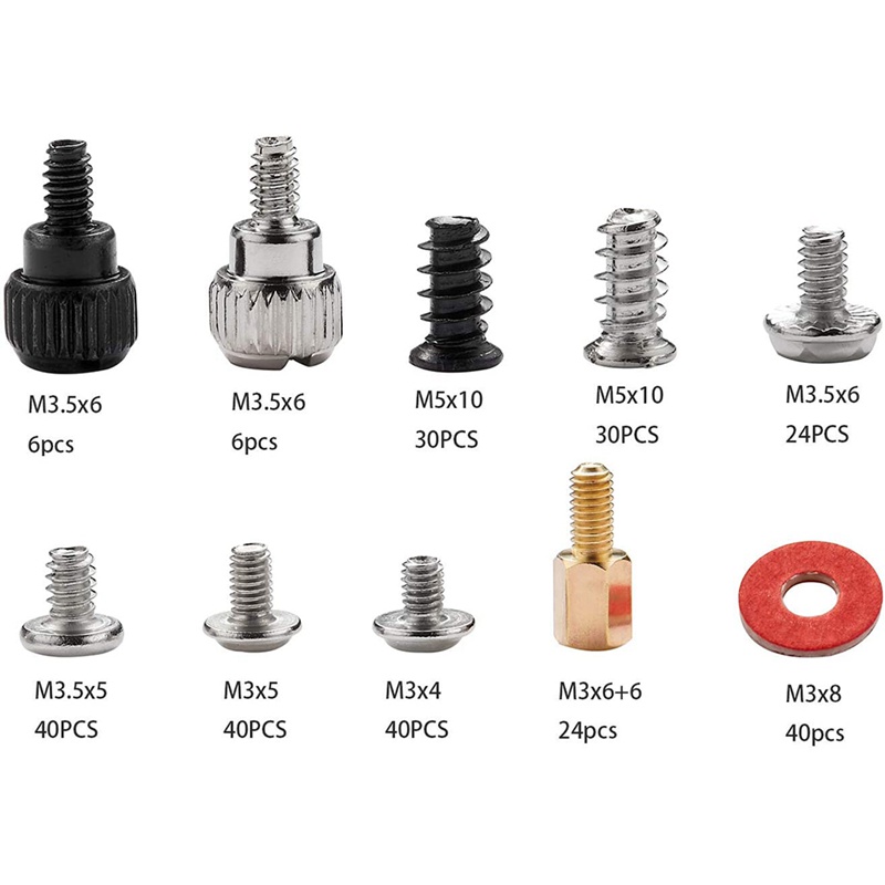 Bộ 280 Ốc Vít M3 M3.5 M5 Cho Vỏ Ổ Cứng Máy Tính