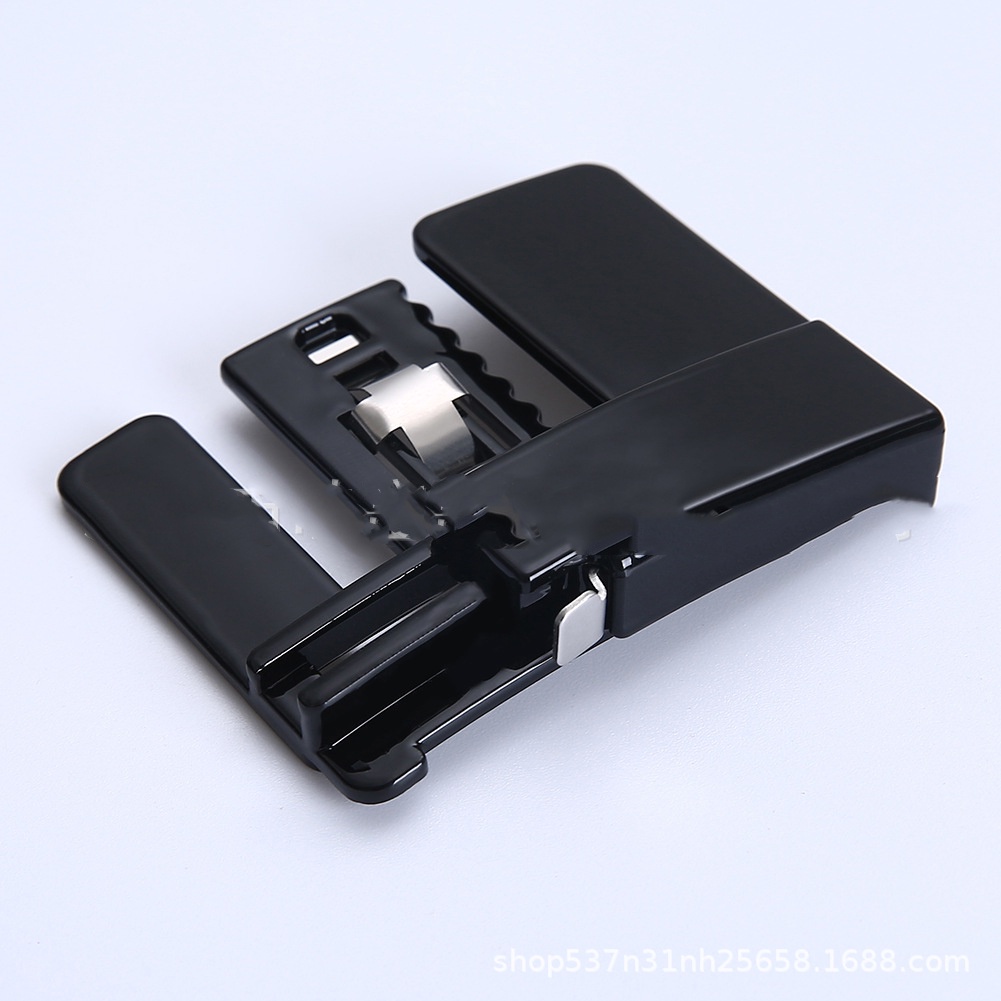 1 Khóa Kẹp Thắt Lưng Gấp Gọn Đa Năng Màu Đen / Bạc